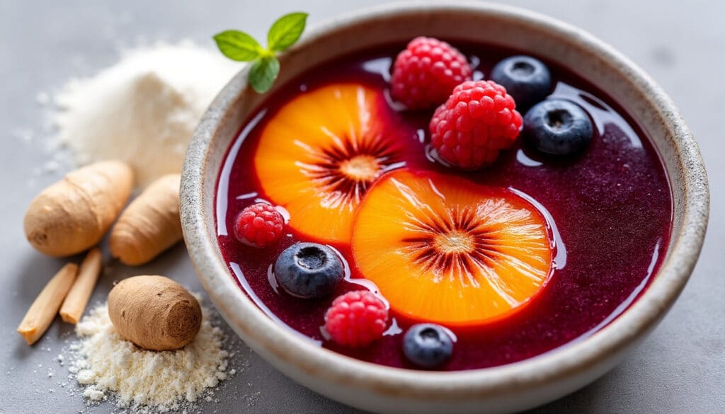découvrez comment l'arrow-root épaissit naturellement les coulis de fruits tout en préservant leur éclat et leur brillance exceptionnelle.