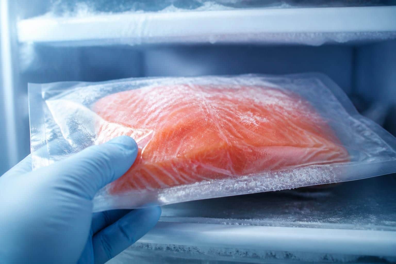 découvrez comment la protection contre les brûlures de froid permet de conserver le saumon fumé sous vide et d'éviter qu'il ne se congèle, pour une meilleure qualité et fraîcheur.
