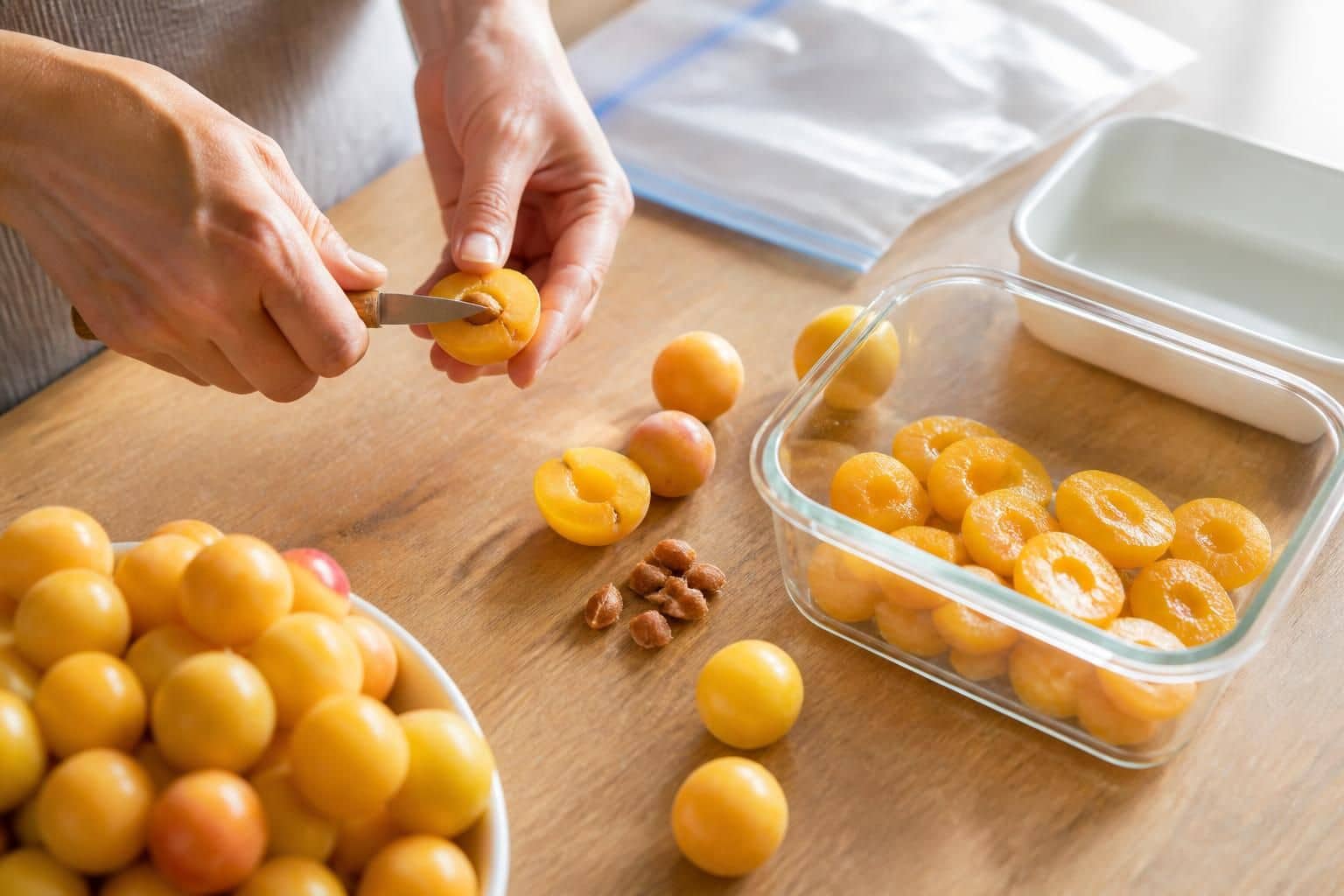 apprenez à congeler les mirabelles en suivant nos conseils pour un dénoyautage soigneux, afin de préserver leur saveur et leur texture intactes.