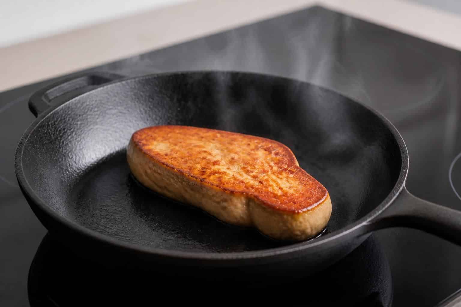 découvrez comment saisir parfaitement votre foie gras poêlé congelé sans matière grasse grâce à une poêle bien chaude, pour une recette savoureuse et légère.