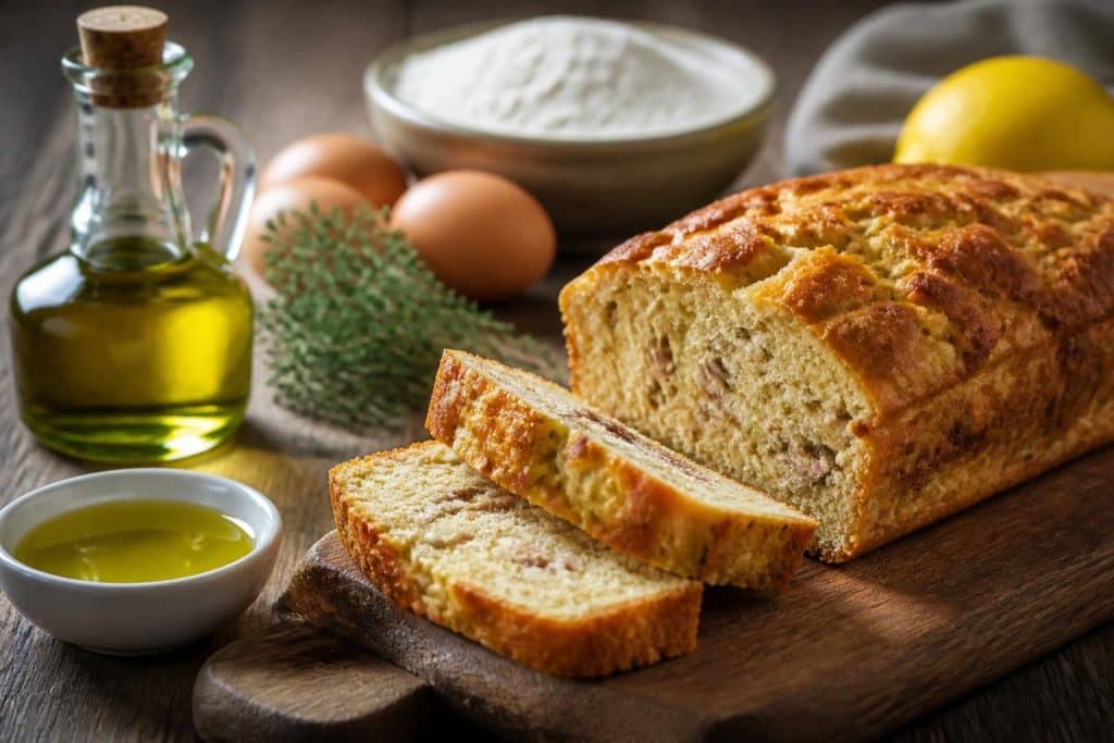 découvrez une recette savoureuse de cake salé au thon où l'huile d'olive remplace le beurre pour une version plus saine et parfumée. facile à préparer et idéale pour vos apéritifs ou repas légers.