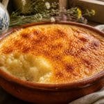 découvrez la recette bretonne du riz au lait au four avec sa croûte dorée parfaite, un dessert traditionnel et gourmand à savourer.