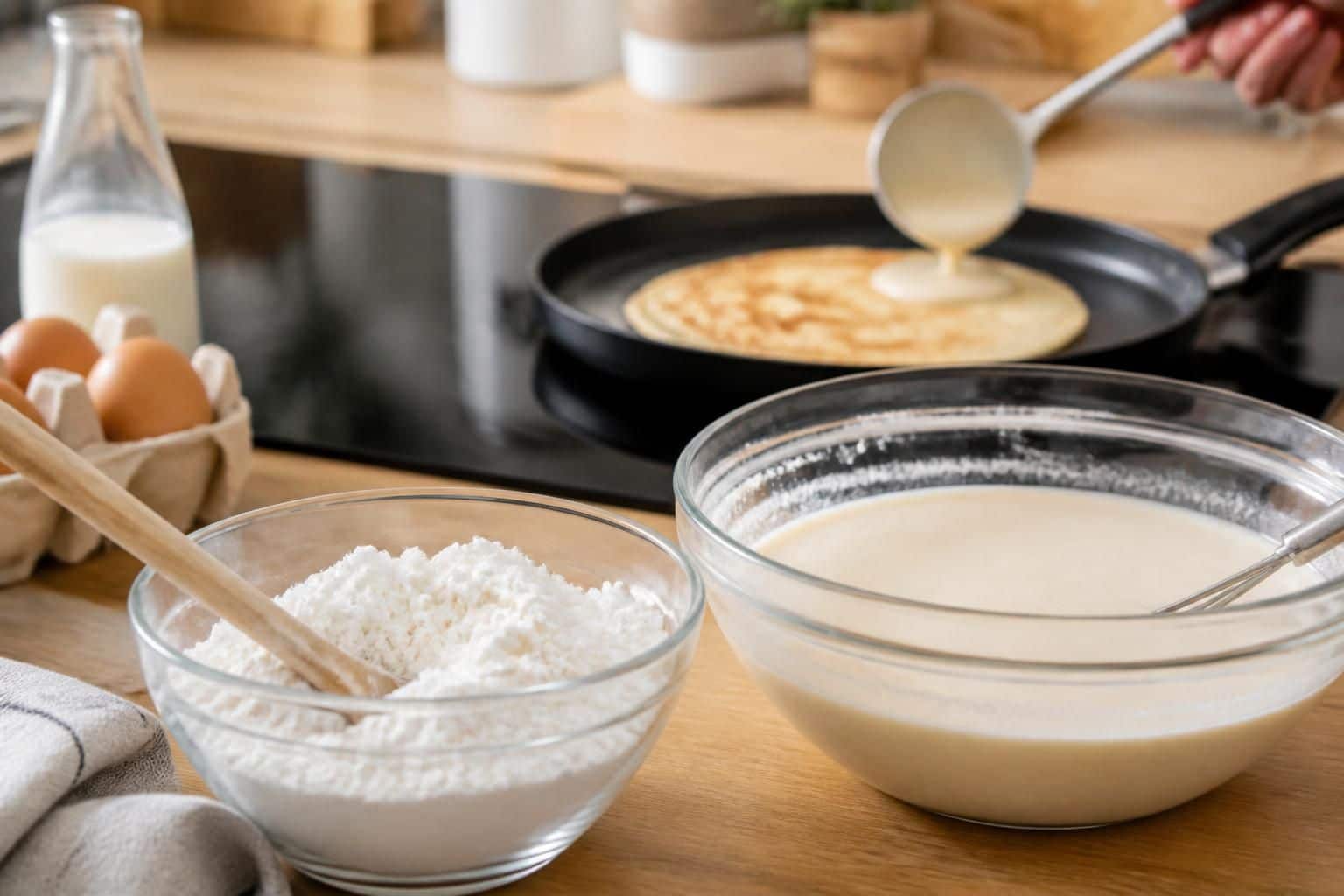 découvrez comment utiliser la fécule de maïs comme alternative à la farine pour réaliser des crêpes sans gluten, légères et savoureuses.
