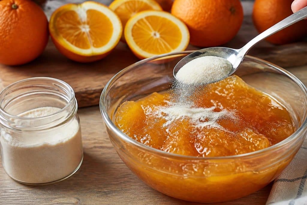 découvrez comment la pectine de pomme en poudre permet de figer rapidement votre confiture d'oranges amères pour une recette facile et délicieuse.