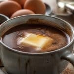 découvrez la recette de mousse au chocolat de cyril lignac où le beurre salé fond délicatement dans un chocolat chaud onctueux, pour une gourmandise irrésistible.