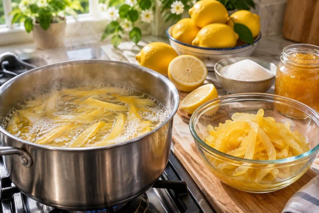 découvrez comment blanchir les écorces de citron pour réduire leur amertume et réussir une confiture savoureuse, parfumée et facile à préparer.
