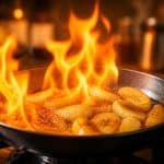 découvrez la recette des bananes flambées au rhum ambré, une délicieuse douceur où le rhum flambe dans la poêle pour un dessert gourmand et spectaculaire.