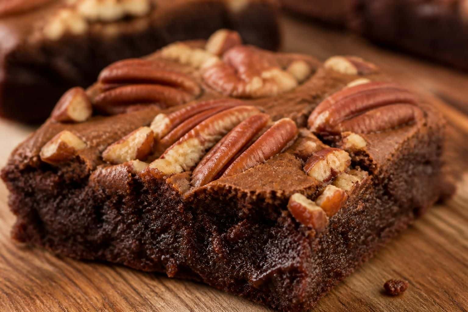 découvrez la recette gourmande de cyril lignac pour des brownies moelleux agrémentés de noix de pécan torréfiées, offrant un croquant irrésistible à chaque bouchée.