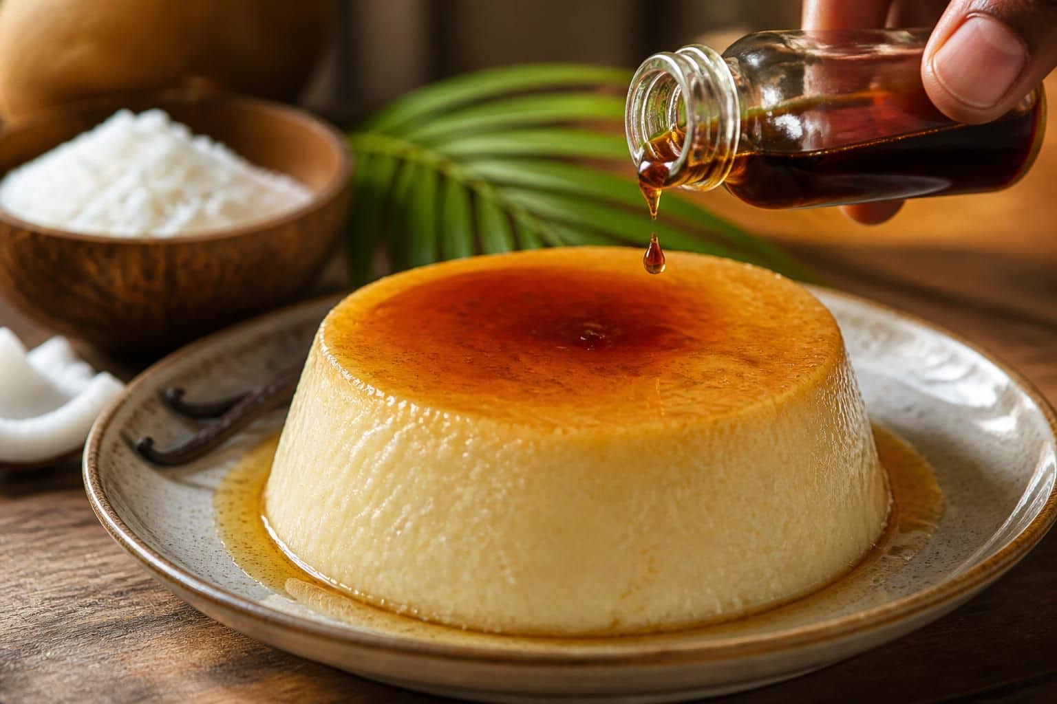 découvrez comment l'extrait de vanille liquide sublime la recette traditionnelle du flan coco antillais pour un dessert savoureux et parfumé.