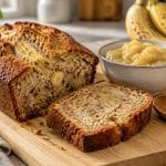 découvrez une recette de gâteau à la banane moelleux sans beurre, où la compote de banane apporte douceur et légèreté à chaque bouchée.