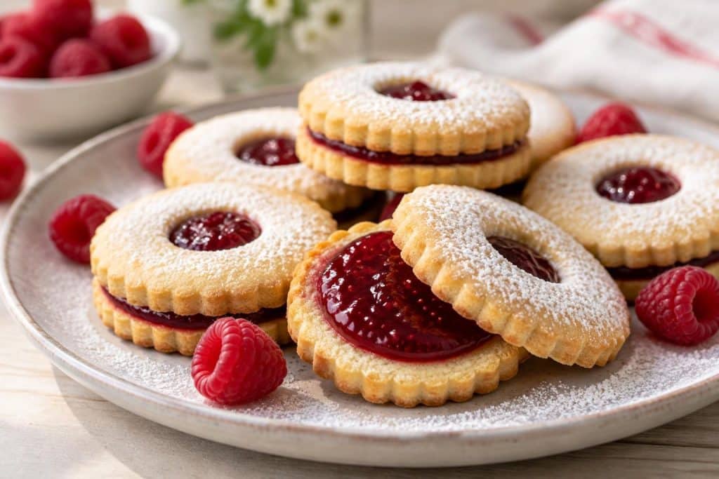 découvrez une recette de sablés à la confiture de framboise : des biscuits fondants au cœur fruité, parfaits pour le goûter ou une pause gourmande.