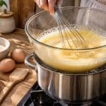 découvrez comment un bain-marie tiède aide les œufs à monter et à réussir une génoise facile, même sans robot.