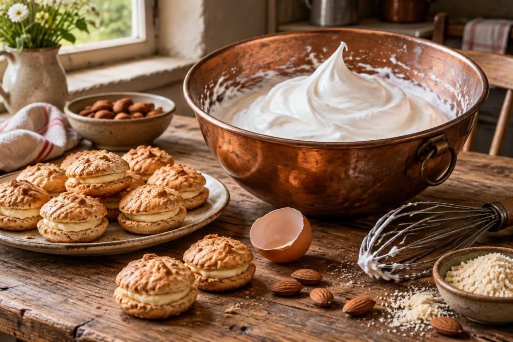 découvrez pourquoi le blanc d’œuf vieilli monte mieux et réussissez de délicieux macarons à l’amande à l’ancienne grâce à cette recette.