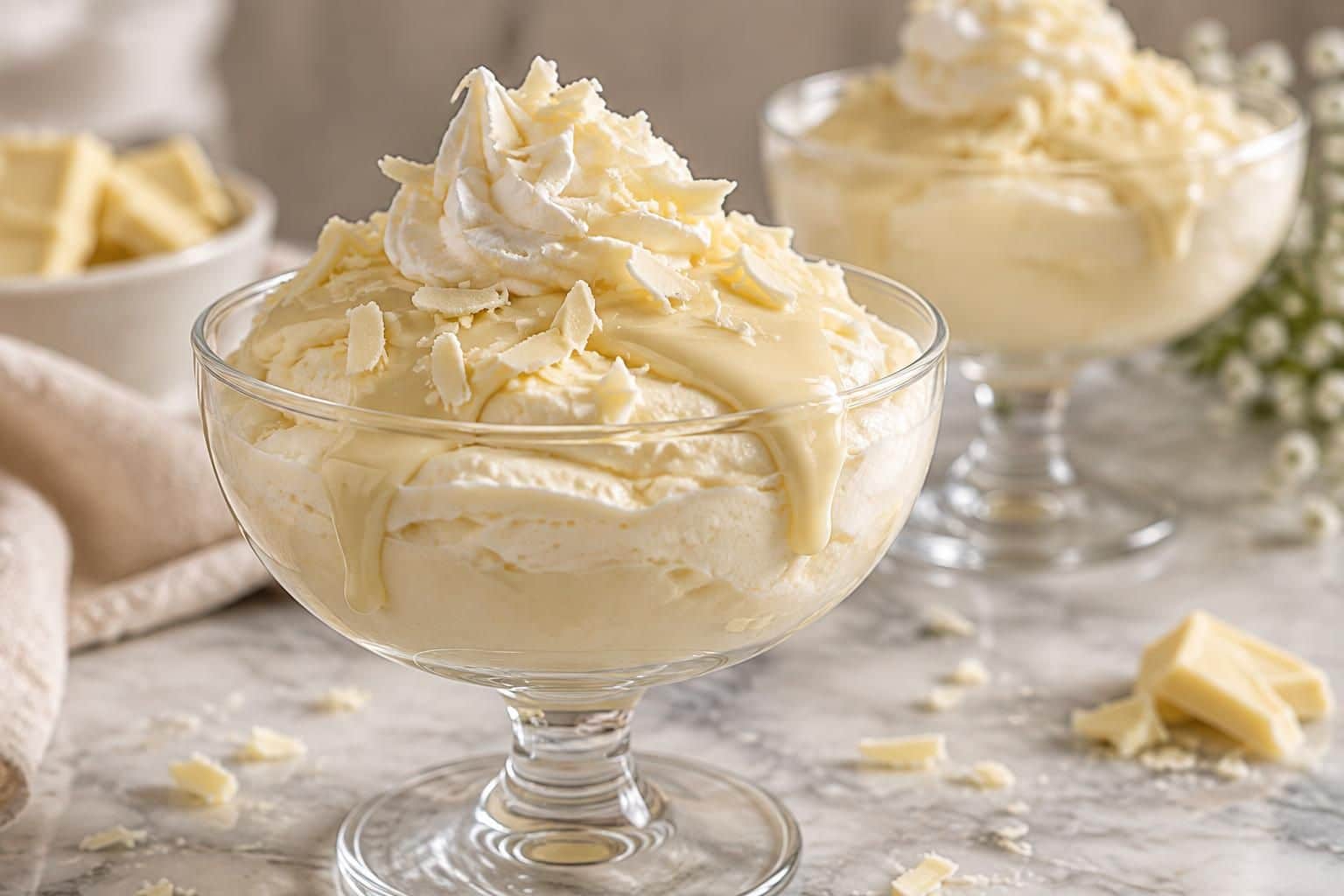 découvrez la douceur du chocolat blanc fondu à travers des recettes de mousse aériennes et gourmandes, faciles à préparer pour toutes les occasions.