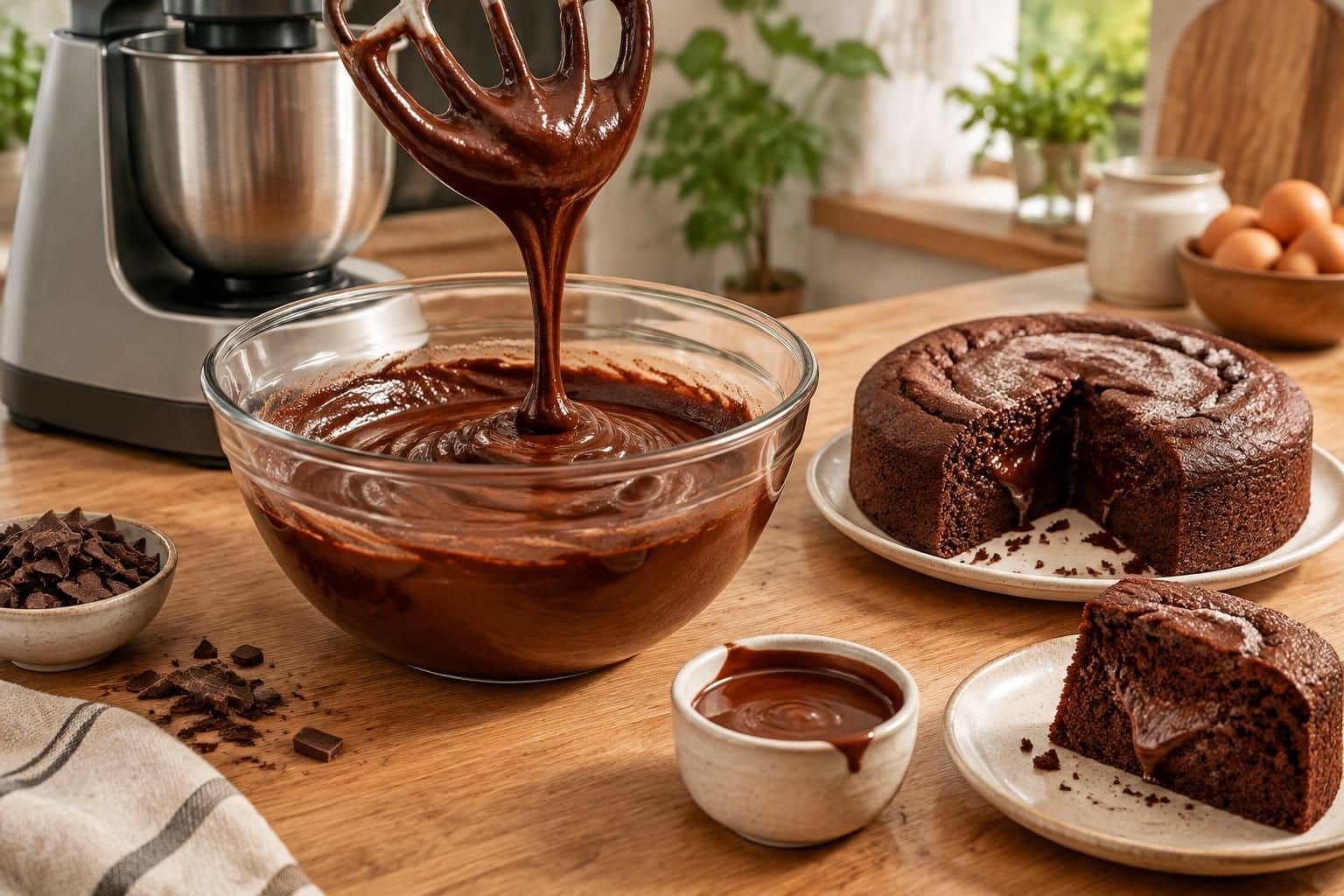 découvrez comment intégrer facilement du chocolat fondu dans un moelleux au chocolat préparé au thermomix : une recette gourmande, simple et rapide.