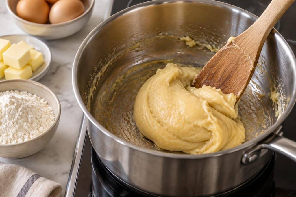 découvrez comment dessécher minutieusement la panade pour réussir une pâte à choux légère et maîtriser cette étape incontournable du meilleur pâtissier.
