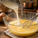 découvrez la vraie recette du flan aux œufs, préparé avec du lait entier chaud pour obtenir une texture douce, fondante et délicieusement parfumée.