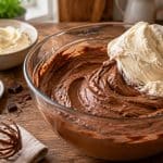 découvrez comment le mascarpone fouetté apporte une texture dense et onctueuse à cette mousse au chocolat facile à préparer.