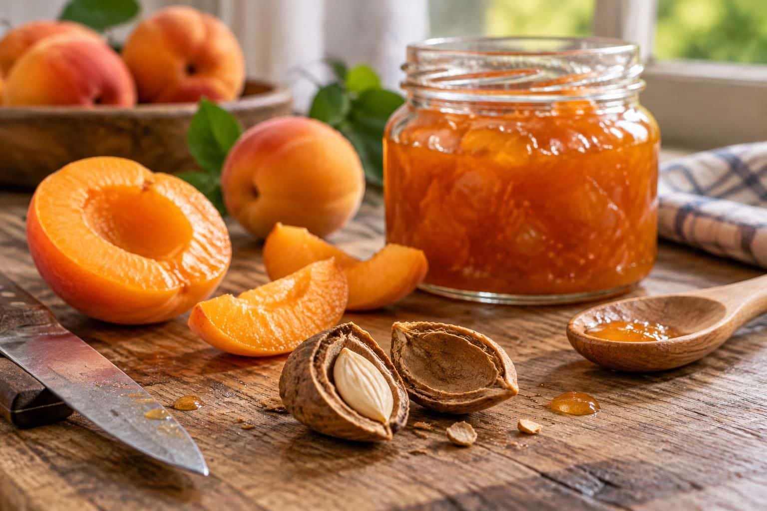 découvrez la recette de confiture d’abricot où le noyau cassé révèle une subtile note d’amande amère, pour une saveur authentique et parfumée.