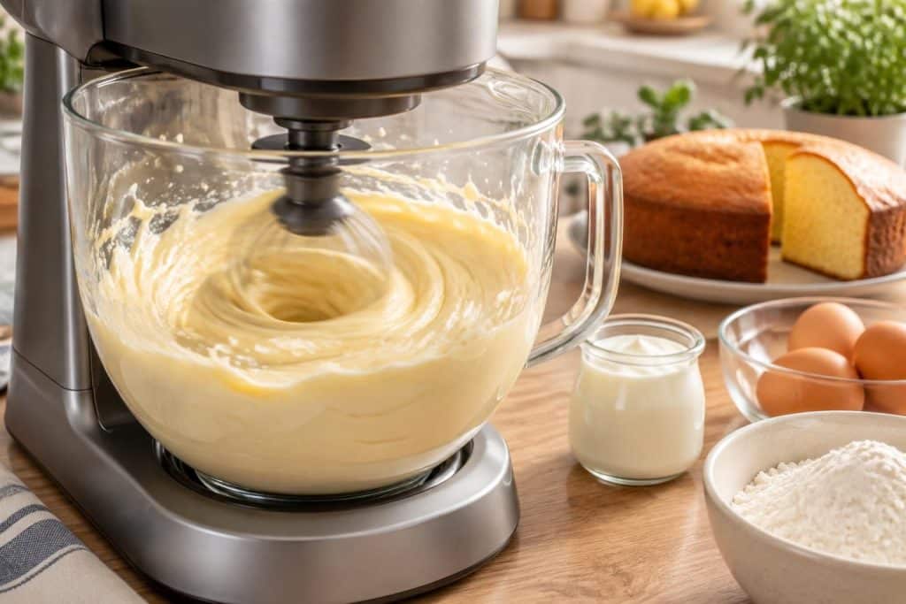 préparez rapidement un gâteau au yaourt moelleux avec cette recette thermomix : le robot mixeur émulsionne les ingrédients en quelques instants.