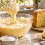 l’œuf entier fouetté avec le sucre apporte de l’air et du volume à vos gâteaux sans levure, pour une texture légère et moelleuse.